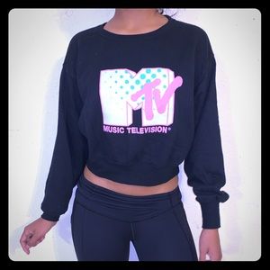 Vintage MTV Cropped Top Sweater. Size Small